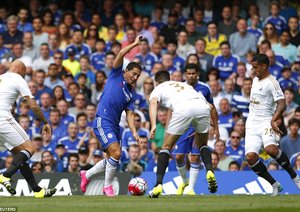 ادن هازرد|چلسی 2 - 2 سوانسی / لیگ برتر انگلستان