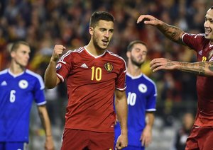 ادن هازرد|بلژیک 3 - 1 بوسنی و هرزگوین / مقدماتی یورو 2016