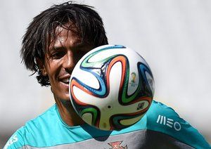 برونو  آلوٍز|شادابی برونو آلوز در اخرین تمرین در لیسبون