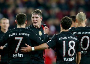 شادی بازیکنان بایرن بعد از گلزنی|اوگزبورگ 0 - 4 بایرن مونیخ / بوندسلیگا