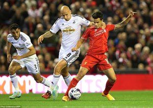 فیلیپه کوتینیو|لیورپول 2 - 1 سوانسی / جام اتحادیه