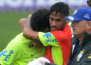 نیمار دا سیلوا|تمرین تیم ملی برزیل