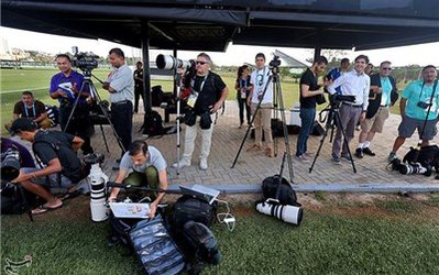 سرگردانی خبرنگاران در بلوهوریزنته بعد از مشکلات سفر