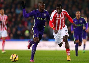 الیاکیم مانگالا|استوک سیتی 1 - 4 منچستر سیتی / لیگ جزیره