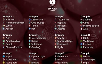 قرعه‌کشی | گروه‌بندی رقابت‌های لیگ اروپا مشخص شد