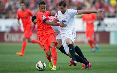 لالیگا | سویا 2 -  بارسلونا 2 / بارسا حالا نفس مادریدی‌ها را پشت گوشش احساس می‌کند