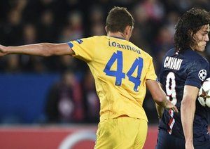 ادینسون کاوانی|پاریس سن ژرمن 1 - 0 آپوئل / لیگ قهرمانان