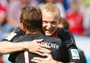 شادی بازیکنان بایرن