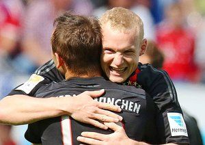 شادی بازیکنان بایرن|هوفنهايم 0 - 2 بایرن مونیخ / بوندسلیگا