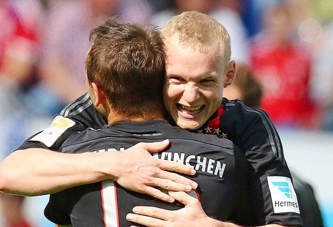 شادی بازیکنان بایرن