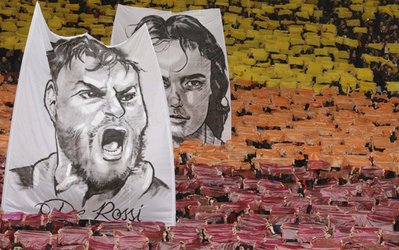 گزارش تصویری | اتفاقات حاشیه‌ای دربی شهر رم