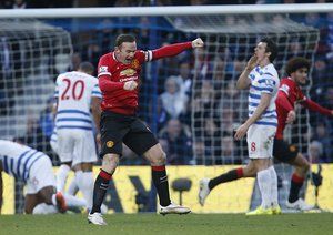 وین رونی|کوئینز پارک رنجرز 0 - 2 منچستر یونایتد / لیگ جزیره