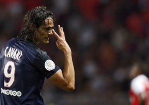 ادینسون کاوانی|موناکو 0 - 3 پاریس سن ژرمن / لوشامپیونه