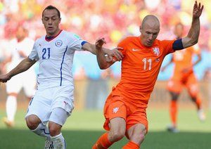 آرین روبن|هلند 2-0 شیلی /مرحله گروهی جام جهانی