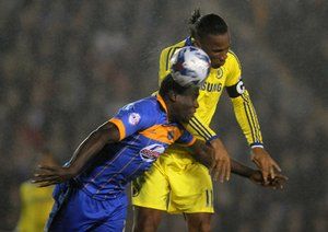 ديديه دروگبا|شِروزبری تَون 1 - 2 چلسی / جام اتحادیه