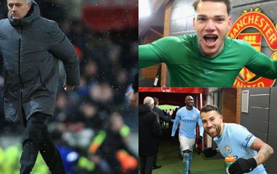 درگیری مورینیو و ادرسون بعد از پایان دربی شهر منچستر