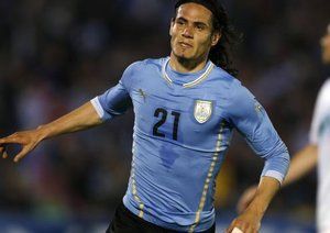 ادینسون کاوانی|عکس العمل ادینسون کاوانی در بازی مقابل اسلوونی.