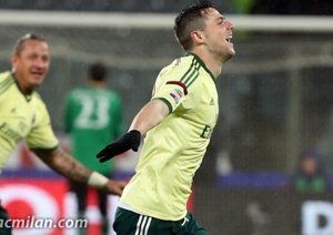 ماتيا دسترو|فیورنتینا 2 - 1 میلان /  سری آ