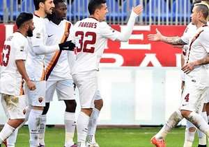 شادی بازیکنان رم