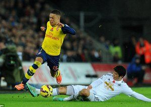 الکس اوکسلید چمبرلین|سوانسی 2 - 1 آرسنال / لیگ جزیره