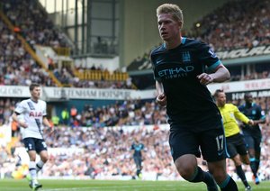 کوین دی بروین|تاتنهام 4 - 1 منچستر سیتی / لیگ جزیره