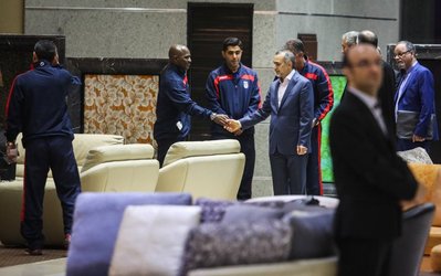 مراسم استقبال از تیم ملی پس از افطار در استادیوم آزادی