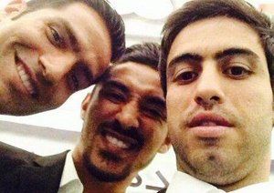 خسرو حیدری-امیر حسین صادقی-رضا قوچان نژاد|شادابی بچه های تیم ملی بعد از رسیدن به برزیل.