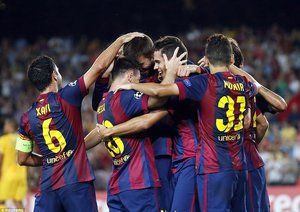 جرارد پیکه|بارسلونا 1-0 آپوئل / لیگ قهرمانان