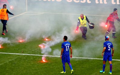 کروات ها در انتظار جریمه فیفا بعد از دیدار کرواسی و جمهوری چک