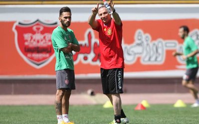 حاشیه‌های تمرین پرسپولیس | پیام صادقیان دوباره اخراج شد/ پاسخ سرمربی به اعتراض بازیکن معترض