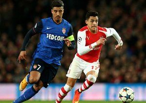 الکسیس سانچز|آرسنال 1 - 3 موناکو / لیگ قهرمانان