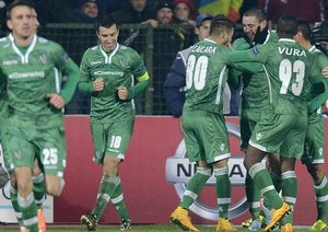 شادی بازیکنان لادوگورتس