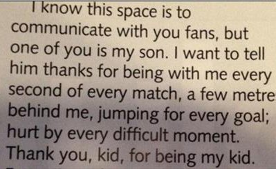 پیام "ژوزه مورینیو" به پسرش منتشر شد