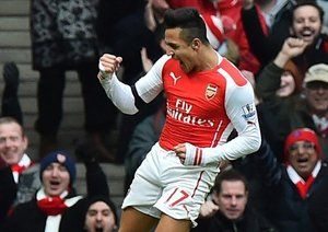 الکسیس سانچز|آرسنال 3 - 0 استوک سیتی / لیگ جزیره