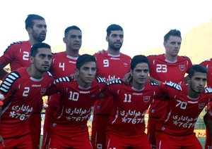 بازیکنان پرسپولیس تهران|سپاهان اصفهان 4 - 2 پرسپولیس تهران / لیگ برتر ایران (خلیج فارس)