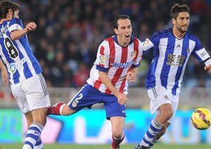 دیگو گودین|رئال سوسیداد 2 - 1 اتلتیکو مادرید / لالیگا