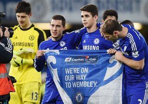 هازارد - اسکار|چلسی 1 - 0 لیورپول / جام اتحادیه