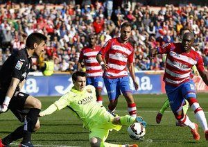 لیونل مسی|گرانادا 1 - 3 بارسلونا / لالیگا