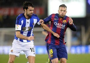 جوردی آلبا|رئال سوسیداد 1 - 0 بارسلونا / لالیگا