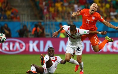 پایان 90 دقیقه: هلند 0 - کاستاریکا 0 / توقف هلند برابر کاستاریکا در وقت قانونی