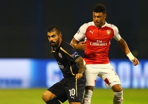 الکس اوکسلید چمبرلین|دینامو زاگرب 2 - 1 آرسنال / لیگ قهرمانان