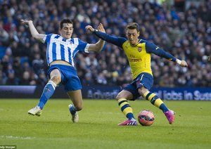 مسوت اوزیل|برایتون 2 - 3 آرسنال / جام حذفی