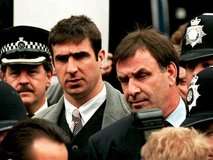 When Manchester United's Eric Cantona attacked a fan in 1995