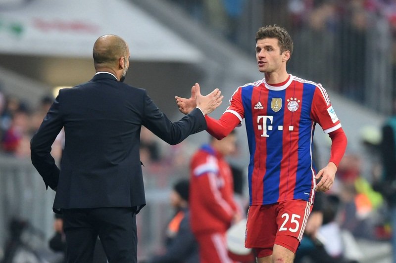 Thomas Muller - Guardiola (Bayern - Leverkusen).jpg