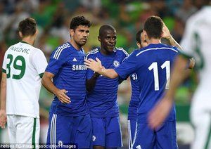 دیگو کوستا - اوسکار|فرنک‌واروس ۱ - ۲ چلسی/ دوستانه باشگاهی