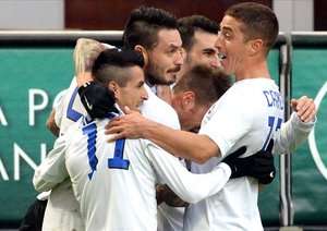 شادی بازیکنان آتالانتا