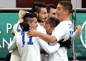 شادی بازیکنان آتالانتا|میلان 0 - 1 آتالانتا / سری آ