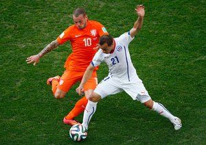 وسلی اشنایدر- دیاز|هلند 2-0 شیلی /مرحله گروهی جام جهانی