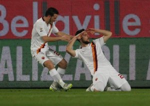 شادی بازیکنان رم