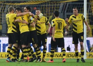 شادی بازیکنان دورتموند